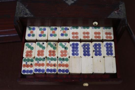 A mahjong set, boxed